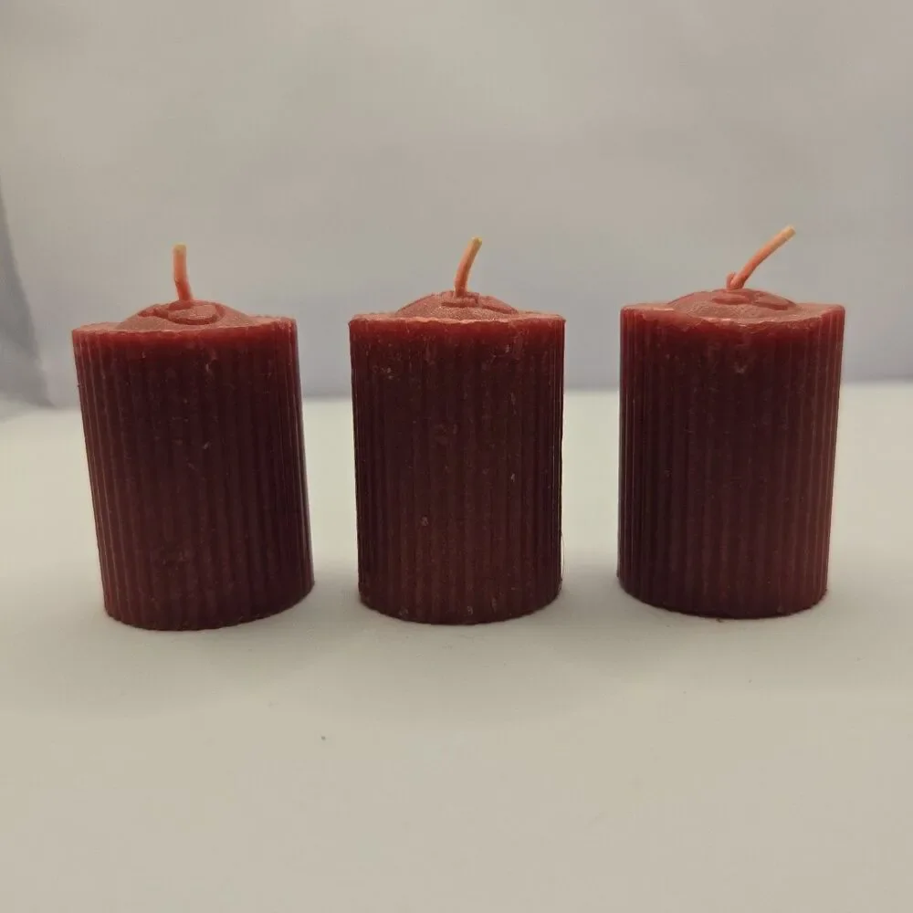 Vintage 1997 Endless Possibilities Mulberry Votive Candles DD Brand Lot of 3